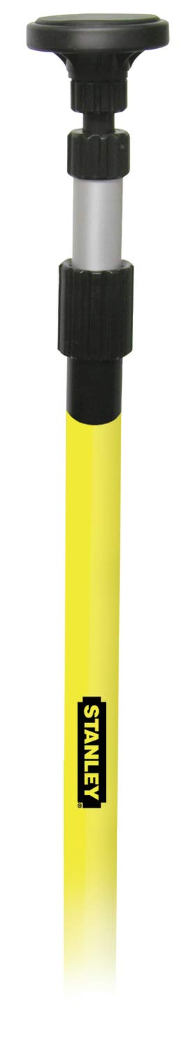 STANLEY 1-77-184 Extension Pour Niveau Laser Cl90 - Conception Très Robuste En Aluminium - 4 Sections Vissable Et Une Section Télescopique - Support Coulissant Filetage 5/8"