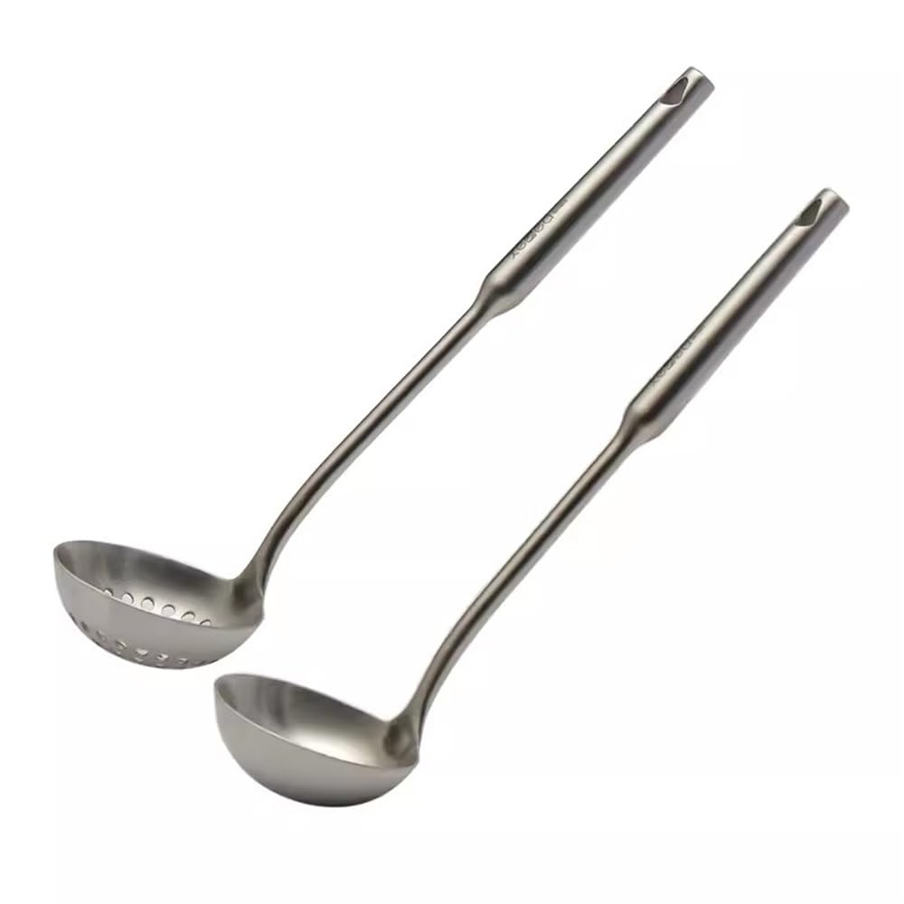 Juego De Cuchara Y Cucharón Colador Embudo de cucharón de Sopa de Olla Caliente de Acero Inoxidable for el hogar