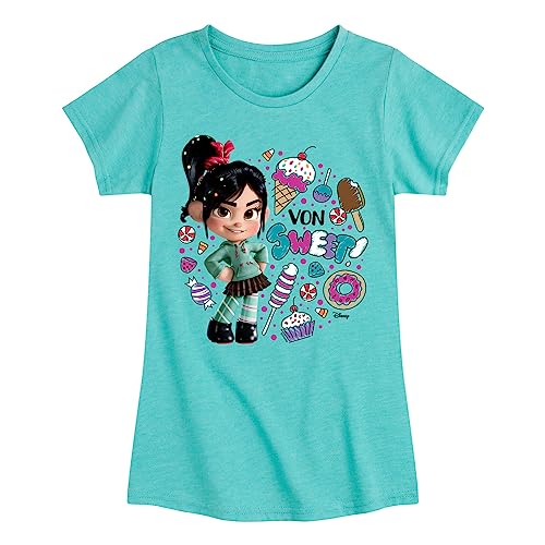 Disney Wreck It Ralph - Life Size Von Sweet - Toddler & Youth Girls Short Sleeve Graphic T-Shirt
