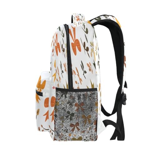 Autumn Bows Leaves Pattern Kids Backpack for Boys Girls Backpacks Student Backpack Big For Elementary School Shoulder Bag Bookbag4