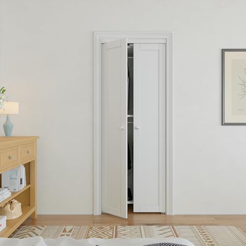 1-Lite Solid Manufactured Wood Prefinished French-Pivot Doors with Installation Hardware Kit,30" x 80"