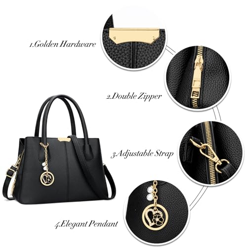 KKXIU Purses and Handbags for Women Top Handle Satchel Shoulder Ladies Crossbody Bags3