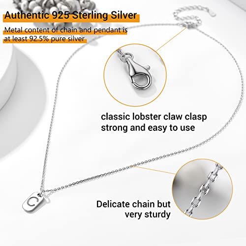 Prosilver Silver Dog Tag Pendant Hypoallergenic Minimalist B Necklace Initial Cute Choker Necklaces For Women #TOP2
