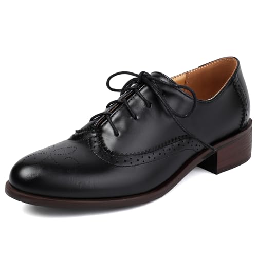Lacets classiques pour femme à talon bloc et bout rond Lizoleor