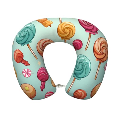 Almohada de espuma viscoelástica para viaje U miniatura 1