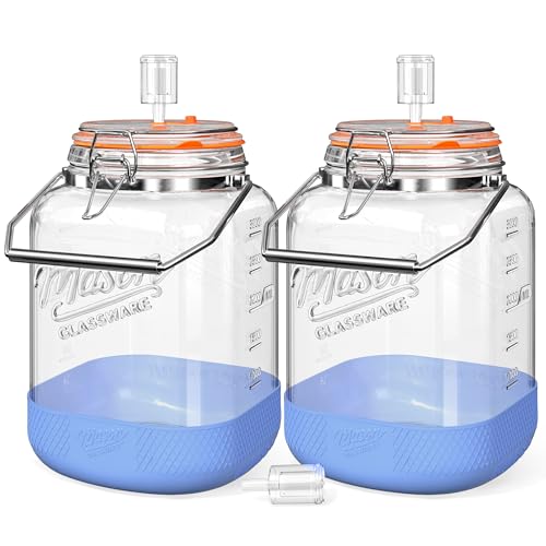 1 Gallon/128 OZ Large Fermentation Jar Mead Making Kit Pickle Jars 2 PCS