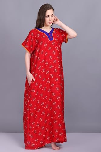 Image of Women's Alpine Mix Print Maxi Nightgown