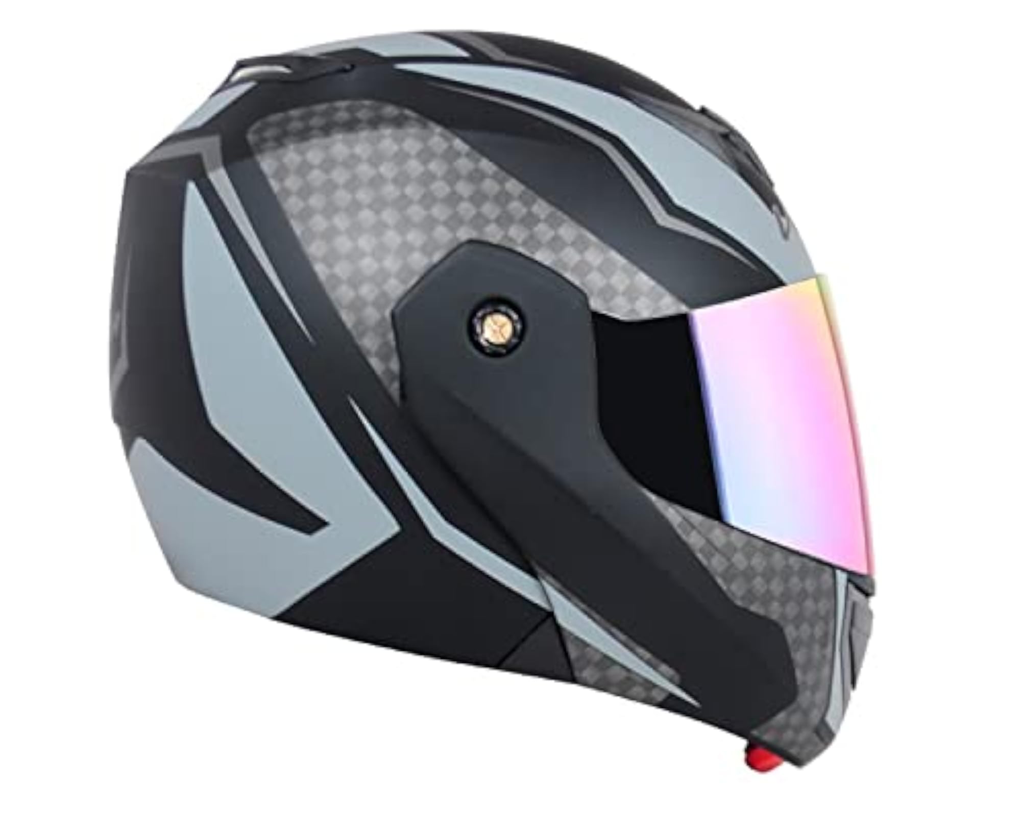 Crux Dx Checks Flip-Up Full Face Helmet, Size: L