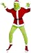 J & J Costume de Noël Adulte Grinch Père Noël Costume avec Le Parti Gants Masque Hat Robe,XXXL
