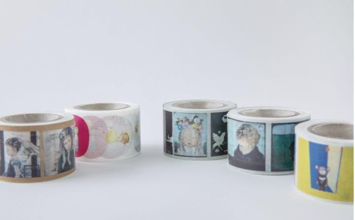 酒井駒子　マスキングテープ　養生テープ　みみをすますように　MOE Amazon.co.jp: みみをすますように 酒井駒子展 マスキングテープ