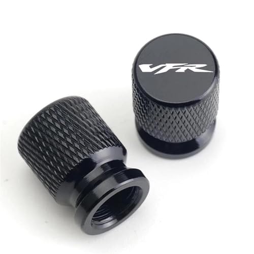 Capuchon de valve de pneu noir Honda VFR750 et VFR800 en alliage haute résistance