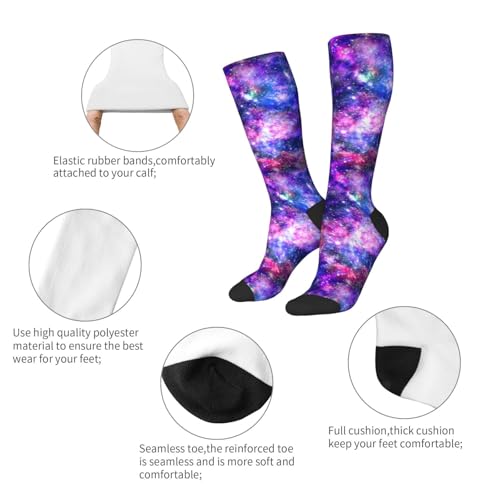 Image of Knee High Socks for Women Girls Fashion Women's Festival Stockings for Casual Running Work Travel
