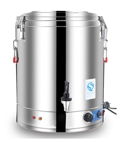 Calentador Agua Industrial 40L/50L/60L/70L | Termo Eléctrico Profesional Acero Inoxidable con Termostato Digital (30 110°C) para Bares, Restaurantes y Hoteles