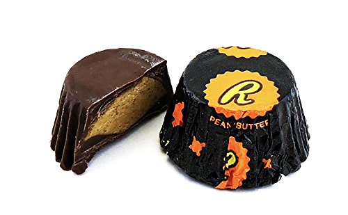 Milk Chocolate Peanut Butter Cups Assortment, Miniature Size Candy Bars, Includes Milk Chocolate, Dark Chocolate, and White Creme Cups Individually Wrapped (Pack of 2 Pounds)