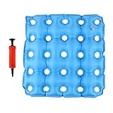 Großes orthopädisches Steißbein-Sitzkissen für Bürostuhl, tragbares Hämorrhoidenkissen mit Luftpumpe, Plüsch-Komfort, Steißbein-Schmerzlinderung, perfekt für Rollstühle, Autos,