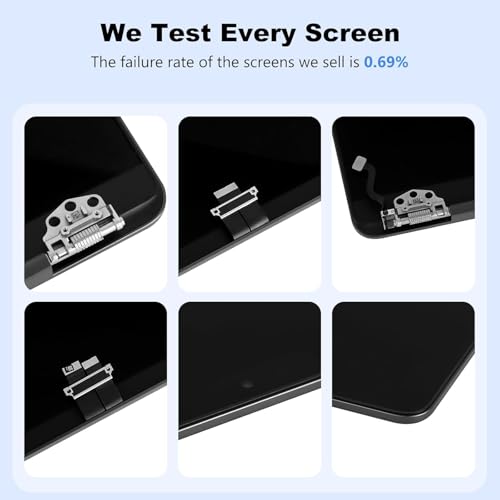 Image of A3112 A3185 A3401 Screen Replacement for 14.2 inches MacBook Pro M4 2024 Year 3024x1964 Replacement LCD Full Assembly for EMC 8526 EMC 8623 EMC 8894 Silver