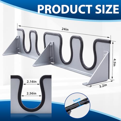 Image of Zonon Wader Hangers Durable Coated Steel Boot Rack Wall Mounted Boot Holder Organizer for Drying Storing Hunting Chest Waders Outdoor Gear Cowboy Shoes Storage Garage Entryway