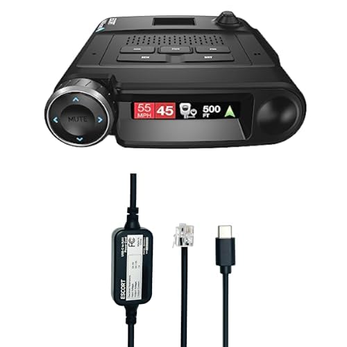 Image of Bundle of MAXcam 360c Laser Radar Detector and Dash Camera + Escort USB-C to RJ11 Radar Power Cord