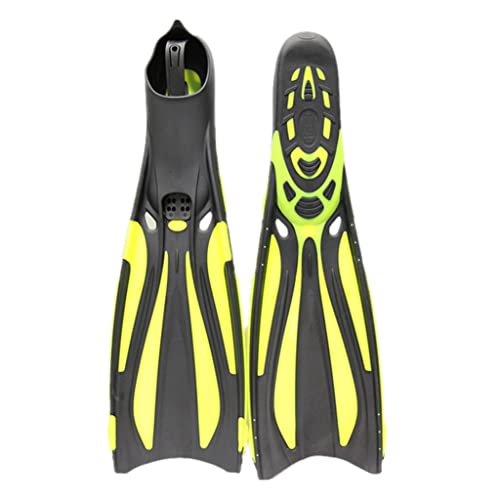 Aletas de buceo ajustables con talón abierto para adultos en snorkel y natación