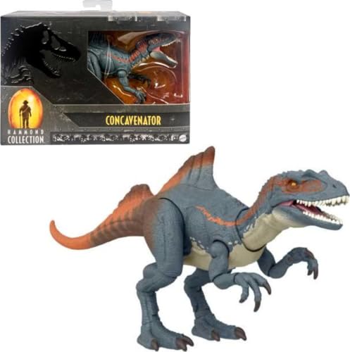 Mattel Jurassic World Hammond Collection Dinosaur Action Figure, Concavenator Dino Toy with Deluxe Articulation, 12 Iches Long
