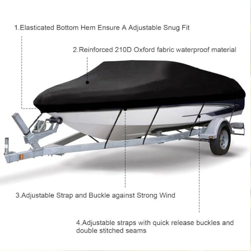 Funda de barco impermeable con costuras selladas térmicamente Oxford 4