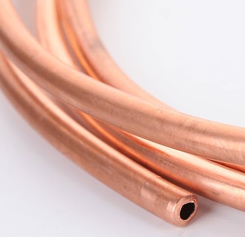 COYOUCO 99.9% Copper Tube Refrigeration Seamless Round Pure Copper Tubes, Soft Coil Copper Tubing, Used in Refrigerators, Air Conditioners,0.5mm