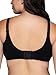 Vanity Fair Womens Full Coverage Beauty Back Smoothing Bra, 4-way Stretch Fabric, Lightly Lined Cups Up To Dd Bra, Wireless - Black, 36C US