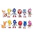 Max Fun Set of 6pcs Sonic The Hedgehog Action Figures, 5-7cm Tall Cake Toppers- Classic Sonic, Amy, Super Sonic, Tails, Metal Sonic, and Knuckles
