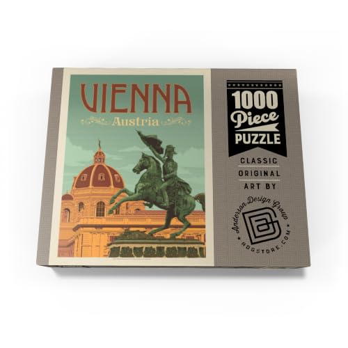 MyPuzzle Austria: Vienna, Vintage Poster - Rompecabezas premium de 1000 piezas para adultos miniatura 4