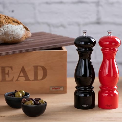 Bisetti Art. Code-62505 Florence Red Lacquered Wood Pepper Mill - Image 3