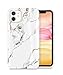 Produktbild GVIEWIN Marmor für iPhone 11 Hülle, Shlank Glänzend Weich TPU Gummigel Schutzhülle Cover Rundumschutz Robust Case Stein Marmor Handytasche Handyhülle iPhone 11 6.1 Zoll 2019(Weiß/Golden)
