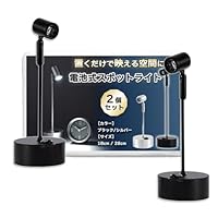 Amazon.co.jp : Nicheez スポットライト 電池式 LED 工事不要 2個
