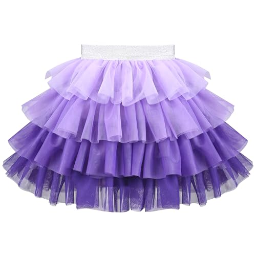 Image of Sunny Fashion Girls Gray 2 Piece Shirt Butterfly Multicolor Rainbow Floral Skirt
