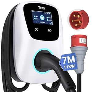 Tera Universal EV wandlaadstation afsluitbare box