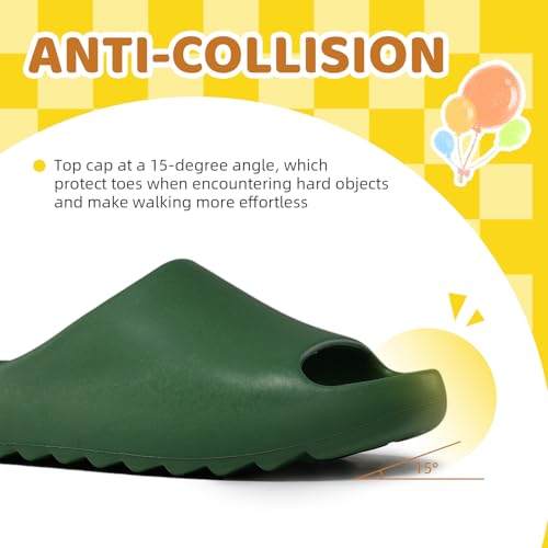 Image of Kids Cloud Slides for Boys & Girls, Super Soft & Comfy Beach Pool Slippers, Non-Slip Waterproof Shower Sandals for Toddlers & Kids