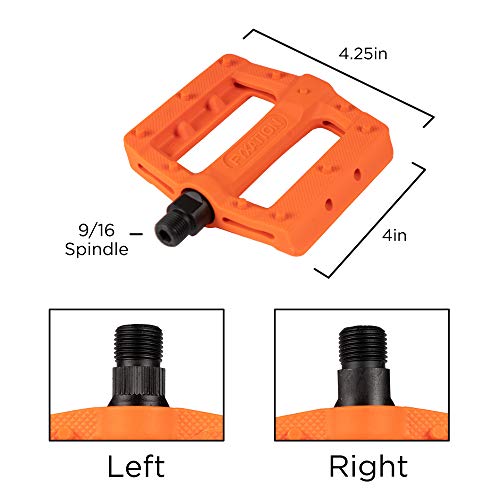 Fyxation Gates Slim Platform Pedal, Orange, Standard, (Pd1047) #TOP3