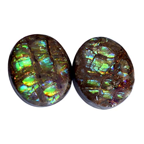 Cabochons ovales bleus 16x14mm pour création de bijoux