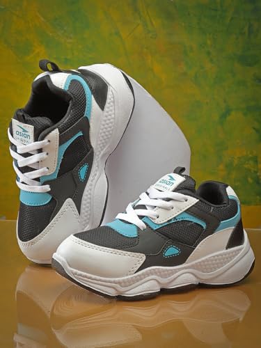Image of ASIAN Kids UNITY-01 Stylish Sports mid Top Running and Walking Shoes with Velcro for Boys and Kids with Upper mesh for Extra Comfort