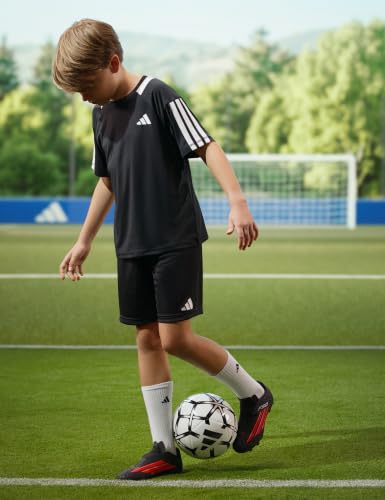 adidas Unisex-Child F50 Club Hook & Loop Firm Ground/Multi Ground, Black/Lucid Red/Black, 9.5 Toddler - image 2