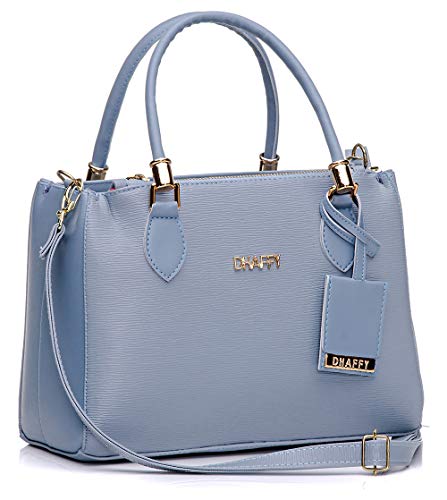 Bolsa Feminina Com Carteira, Alça De Mão E Tiracolo Ajustável Cor:Azul;Tamanho:M;Gênero:Feminino
