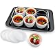 Crème Brûlée Set mit Auflaufförmchen und Silikon-Deckeln