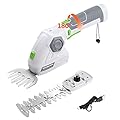 WORKPRO Cordless Grass Shear & Shrubbery Trimmer - 2 in 1 Handheld Hedge Trimmer 7.2V Electric Grass Trimmer Hedge Shears/Grass Cutter 2.0Ah Rechargeable Lithium-Ion Battery and USB Cable Included
