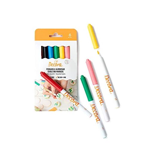 Decora 6 Marcadores Varios Para Alimentos 80 g