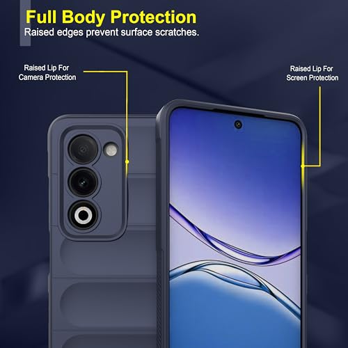 Image of Zapcase Back Case Cover for Oppo A5 5G | Compatible for Oppo A5 5G Back Cover | Liquid Silicon Magic Case with Camera Protection | Sapphire