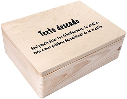 Creative DECO Caja de Regalo con tu Texto Personalizado | Caja Ma...