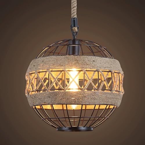 Suspension corde de chanvre E27 pour créer une ambiance guinguette chaleureuse au bar