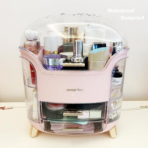 Image of Omeily Makeup Organizer Countertop Vanity Cosmetic Skincares Organizer