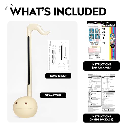 Otamatone Japanese Electronic Musical Instrument Portable Music Synthesizer from Japan by Maywa Denki Studio Award Winning, Educational Fun Gift for Children, Teens & Adults - Butter