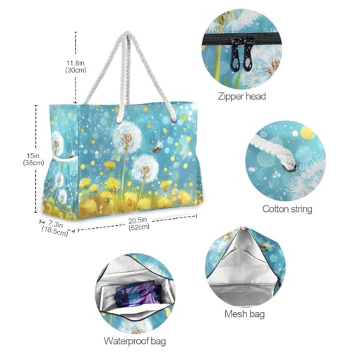Image of senya Large Beach Bags Totes Swim Canvas Tote Shoulder Bag Water Resistant Bags for Gym Travel Daily