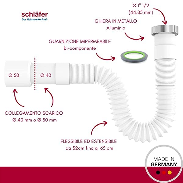 Schläfer 439308, Bianco, 340mm to 650mm - Image 4